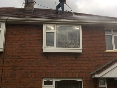 Washing Down A Roof