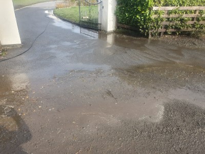 Tarmac Driveway Before Cleaning in Ballinasloe