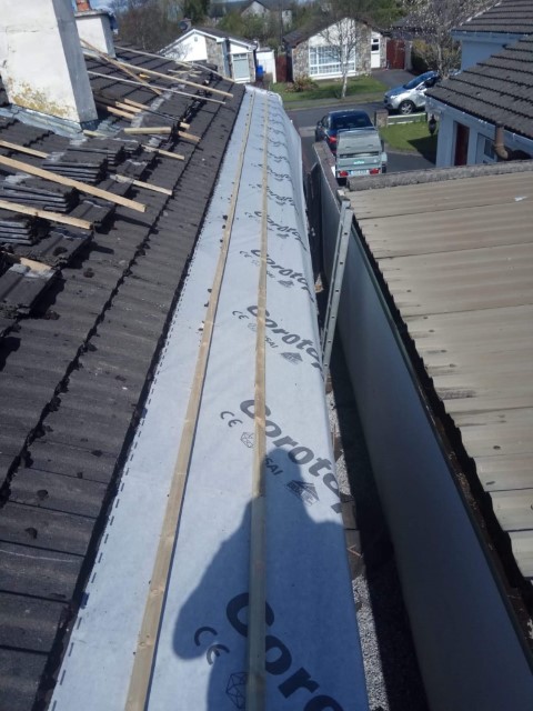 New underlay on roof New underlay on roof