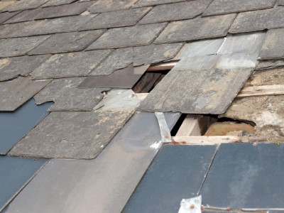Slipped Tiles on Roof Slipped Tiles on Roof